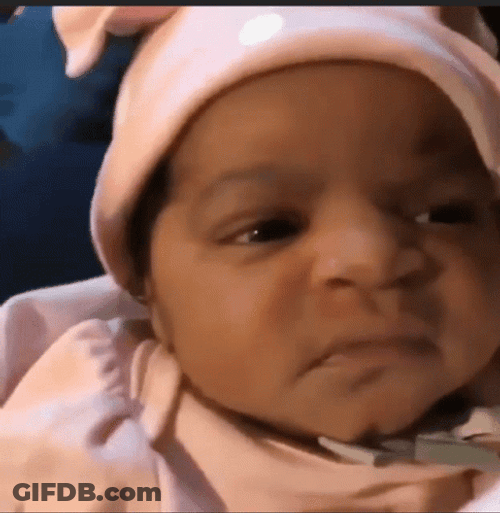 Baby Disgusted Face Attitude GIF