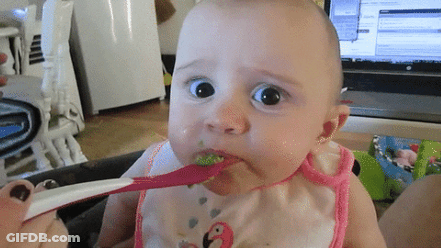 Baby Disgusted Face GIF