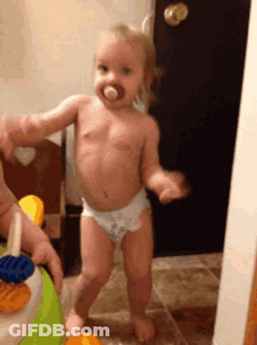 Baby Doing A Funny Dance GIF