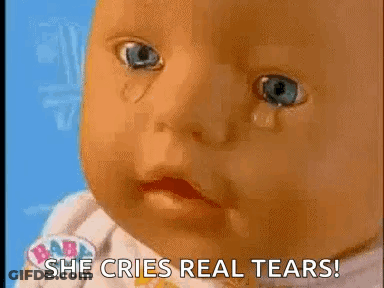 Baby Doll Crying Real Tears GIF