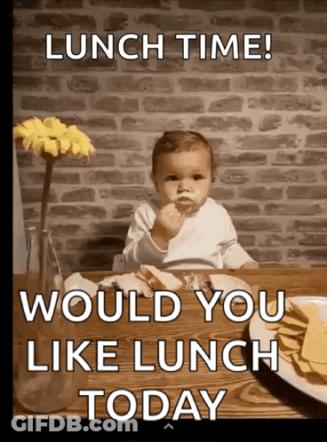 Baby Eating Chips Lunch Time Would You Like Lunch Today GIF