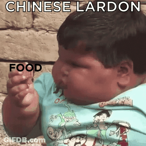Baby Eating Food Chinese Lard GIF