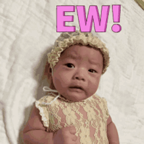 Baby Eww Reaction GIF