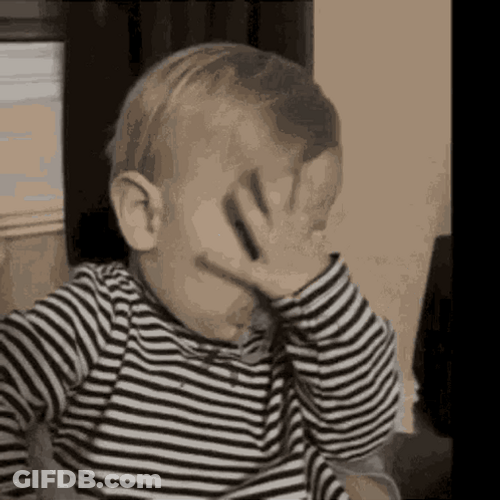 Baby Face Palm GIF