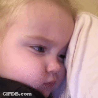 Baby Face With White Towel GIF