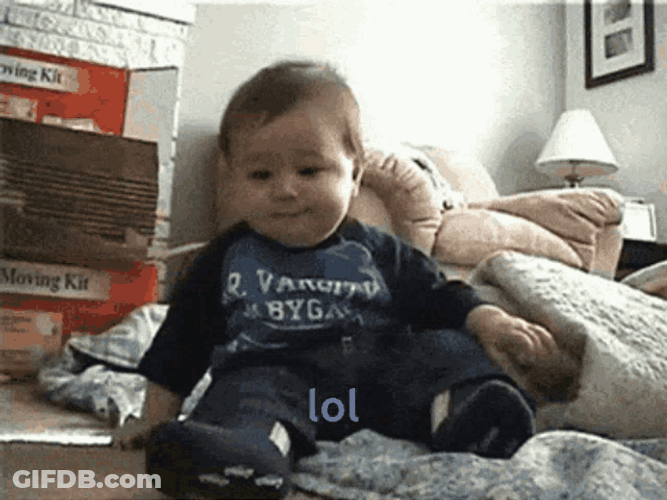 Baby Falling Lol GIF