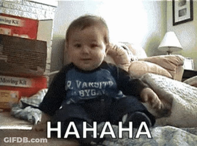 Baby Fell Down Lmao GIF