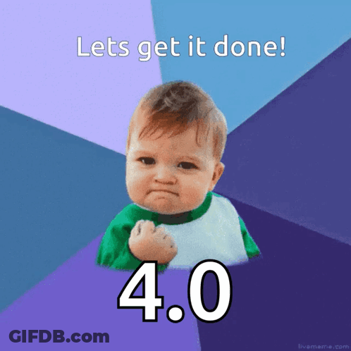 Baby Fist In The Air Lets Get It Done GIF