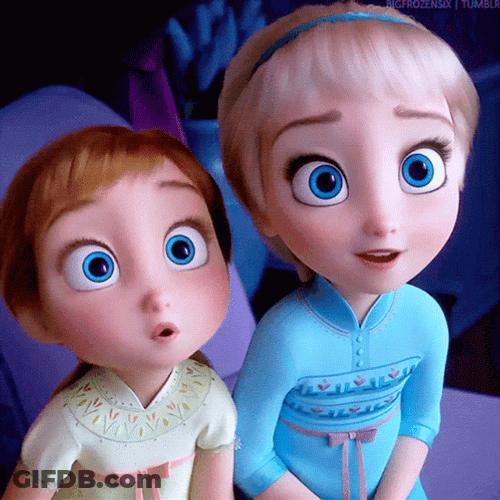Baby Frozen Anna And Elsa GIF