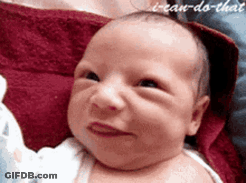 Baby Funny Face I Can Do That GIF