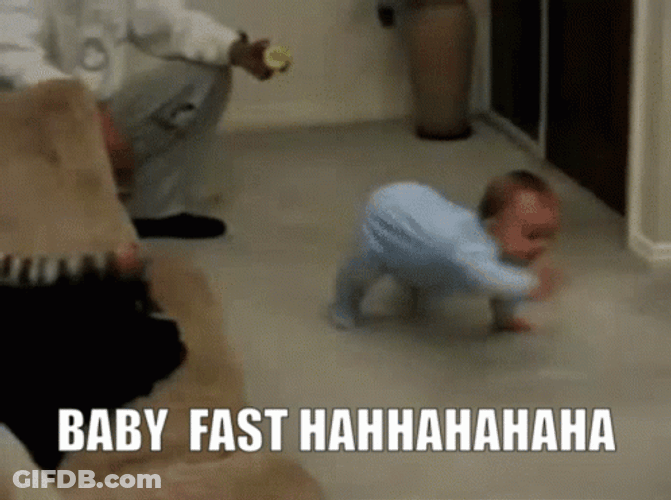 Baby Funny Fast GIF