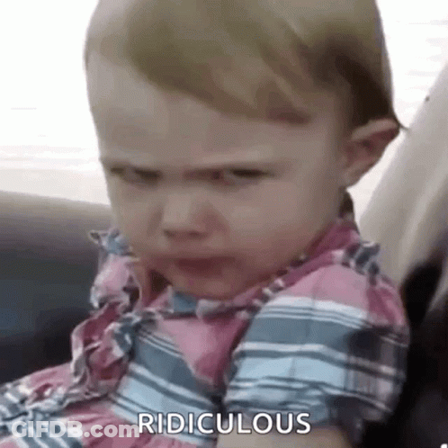 Baby Girl Crying In Car Seat GIF