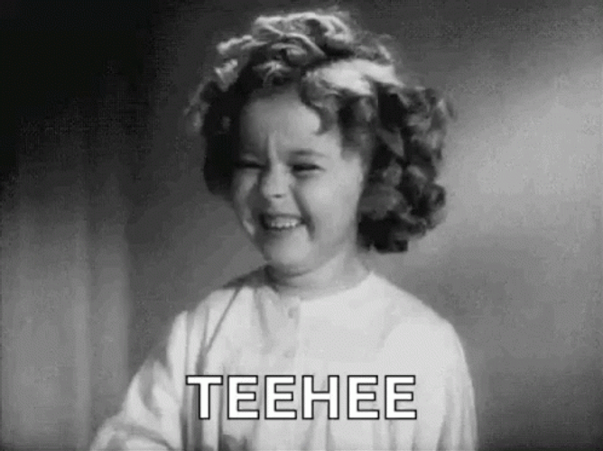 Baby Girl Cutely Giggling Hee Hee Cover Mouth GIF