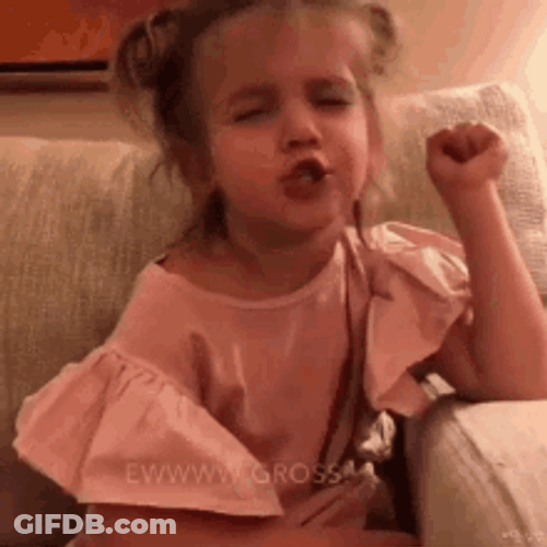 Baby Girl Eww Gross Reaction GIF