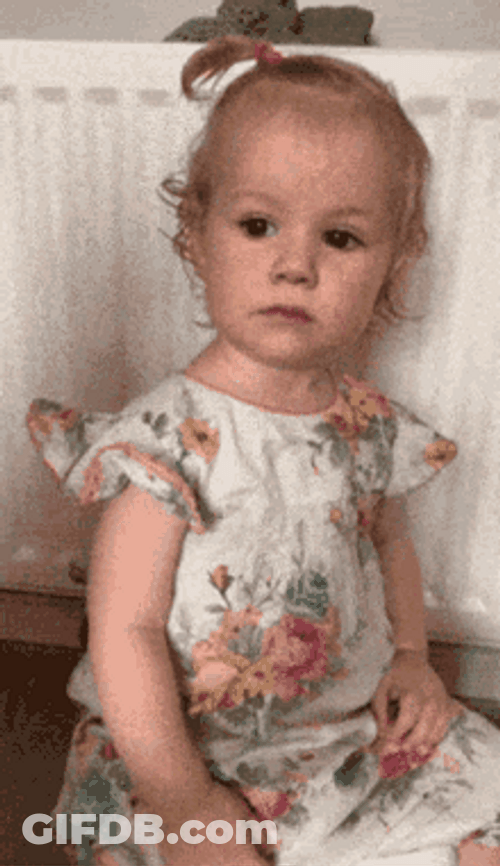 Baby Girl Eww Reaction GIF