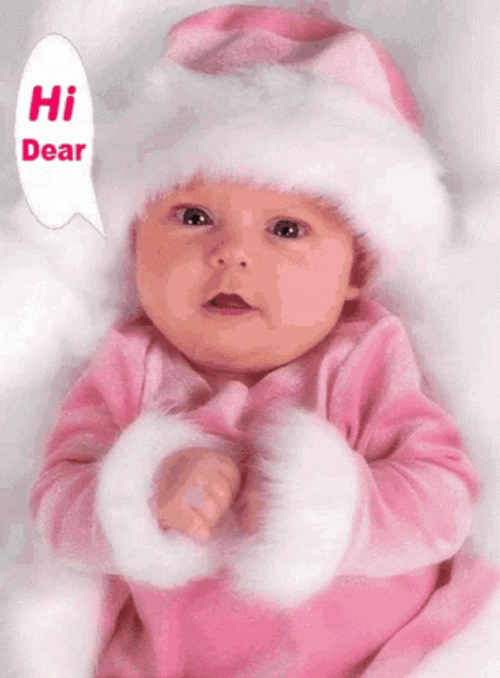 Baby Girl Good Night Wink GIF