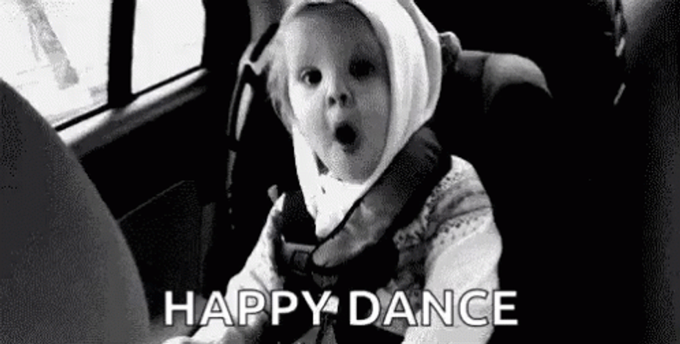 Baby Girl Happy Dance GIF