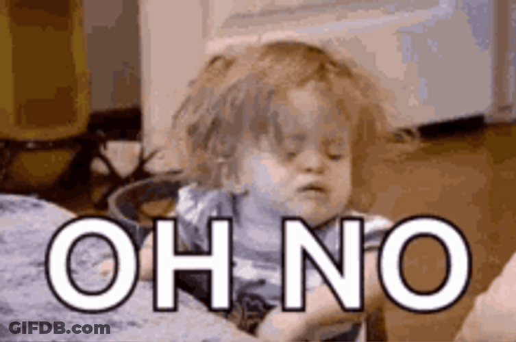 Baby Girl Oh No GIF