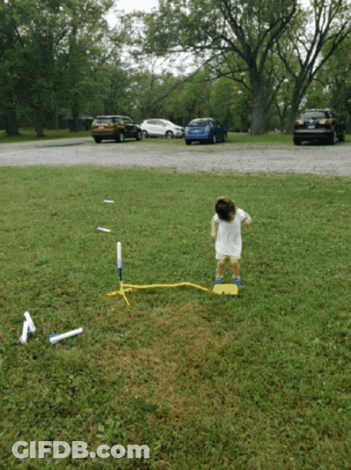 Baby Girl Rocket Launch GIF
