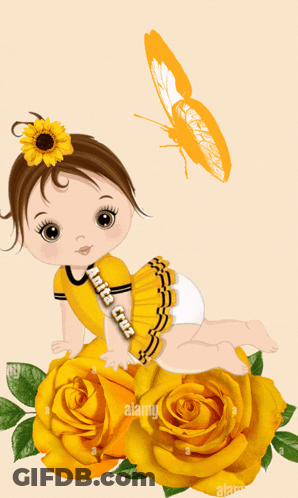 Baby Girl With Anita Cruz On Shirt GIF