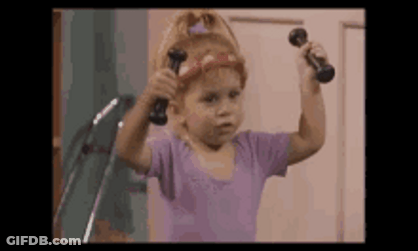Baby Girl Workout GIF