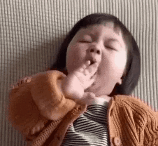 Baby Girl Yawning GIF