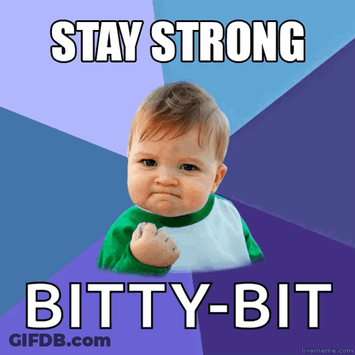Baby Giving Fist Stay Strong GIF