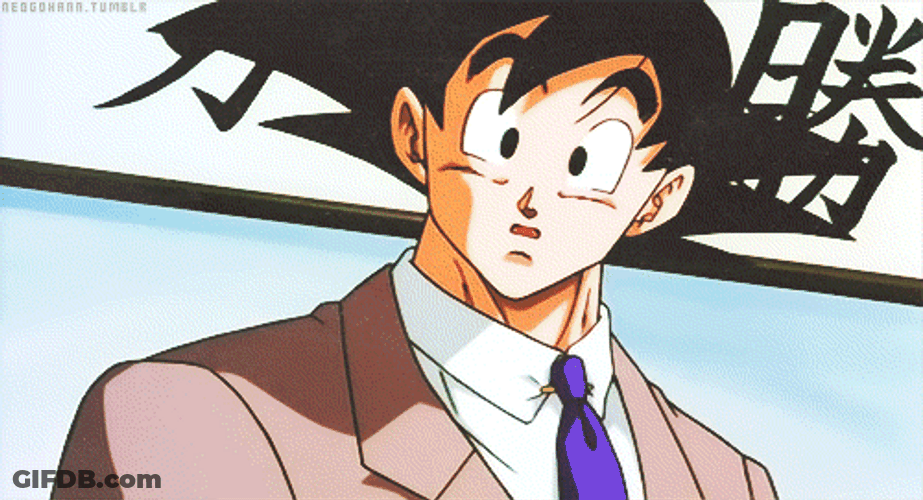 Baby Goku Getting A Job GIF