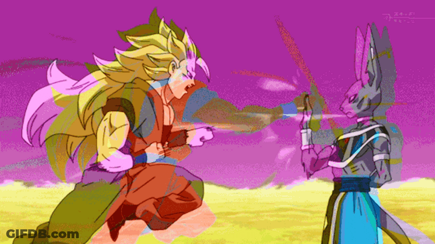 Baby Goku Super Punch GIF