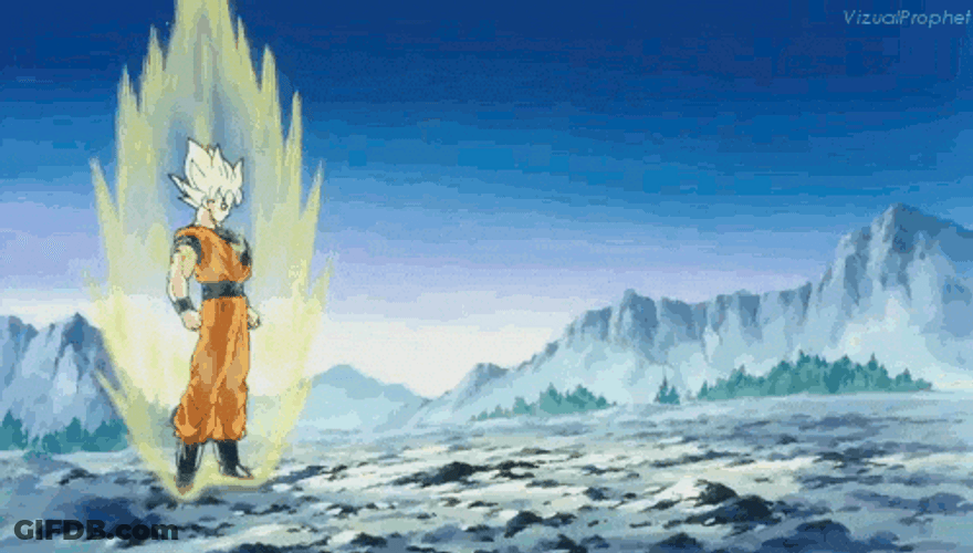 Baby Goku Super Saiyan Swagger GIF