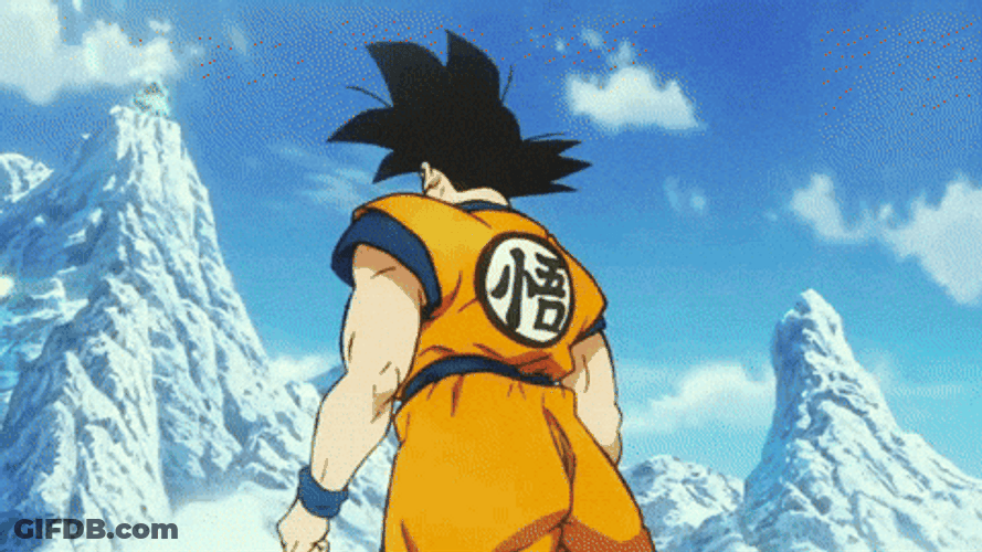 Baby Goku Ultra Instinct Power GIF