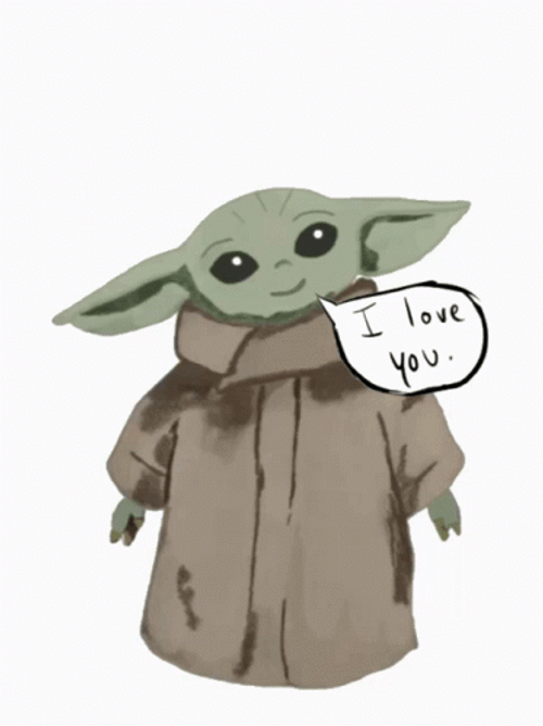 Baby Grogu I Love You GIF