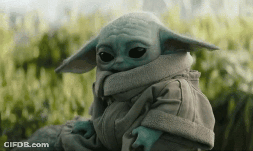Baby Grogu Yoda Sleeping GIF