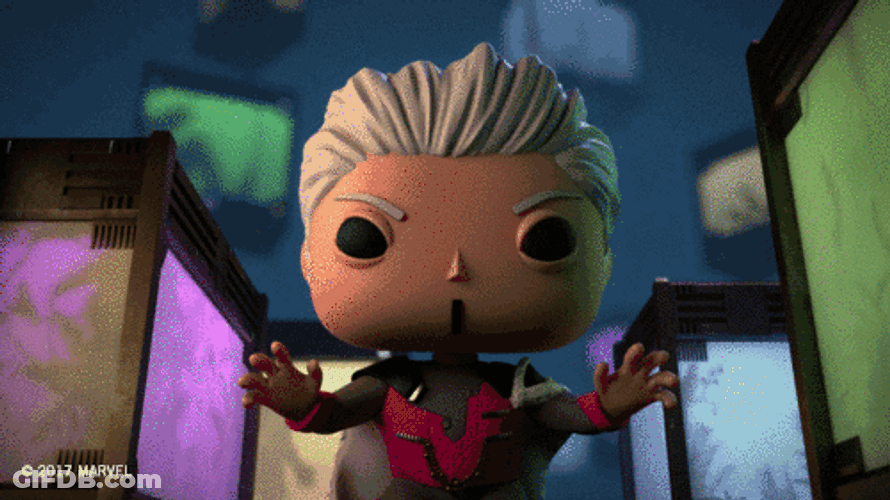 Baby Groot Funko Corners Rocket GIF