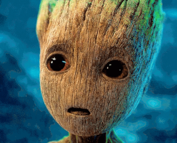 Baby Groot Puppy Eyes GIF