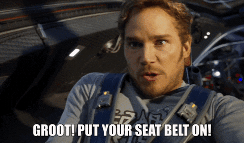 Baby Groot Put Your Seat Belt On GIF