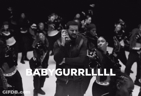 Baby Gurrlll Text GIF