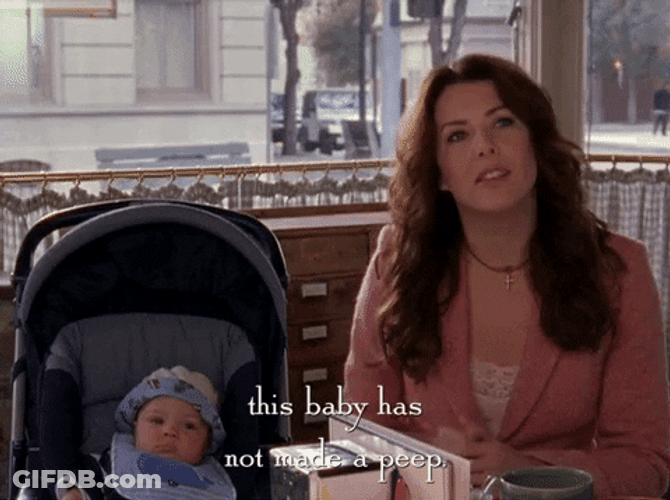 Baby Hasn't Made A Peep Not The Mama GIF