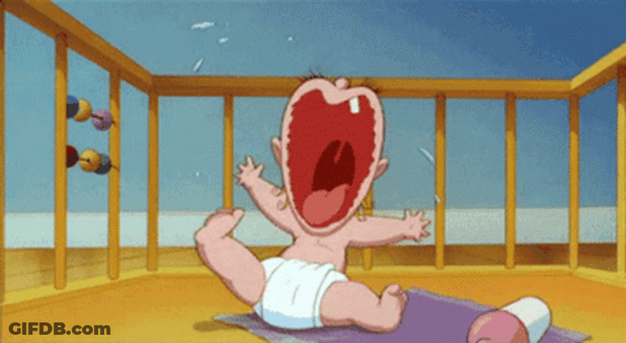 Baby Herman Animated Crying GIF