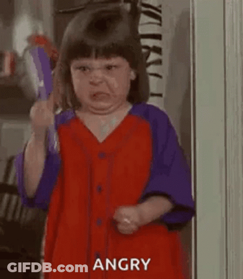 Baby Holding Combs With Anger GIF