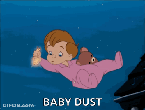 Baby Holding Teddy Bear GIF