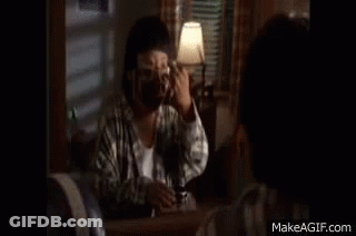 Baby In Blue Shirt Smiling And Saying Yes Please GIF