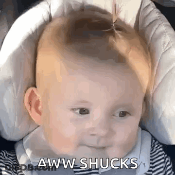 Baby In Car Seat Smiling Aww Shucks GIF