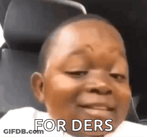 Baby In Car With For Ders On Face GIF