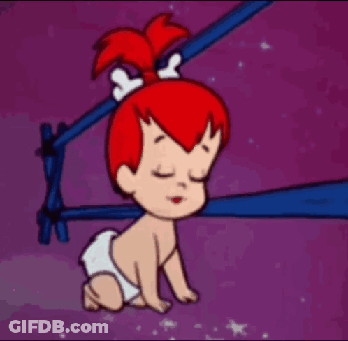 Baby In Diaper Crawling Goodnight GIF