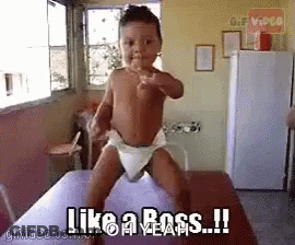 Baby In Diaper Giving Thumbs Up GIF