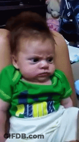 Baby In Green Shirt Saying Hulk GIF