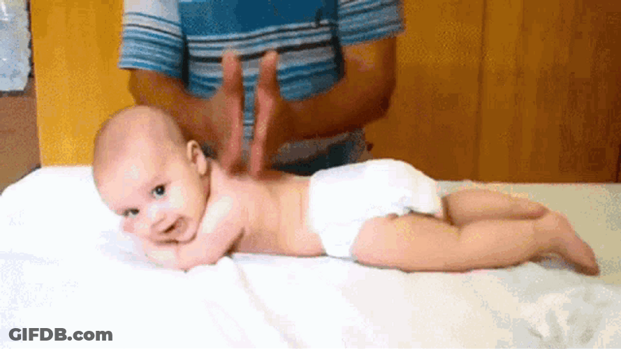 Baby In Massage Mood GIF