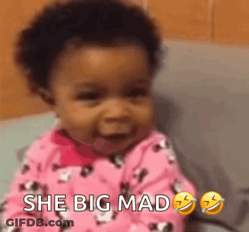 Baby In Pink Laughing Crying She Big Mad GIF