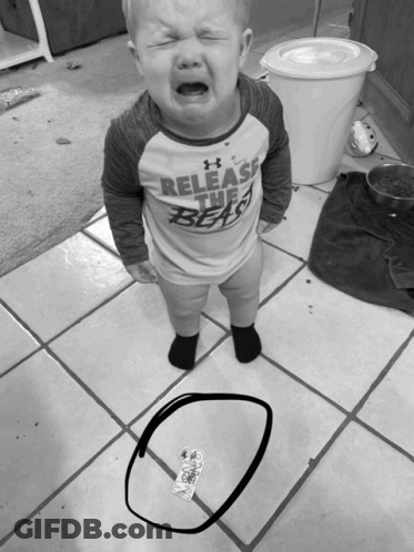 Baby In Release The Beast Shirt Crying GIF